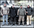 Left to right: Allan Jensen, Mike Schuh, Cody Schuh, Tom Oliver and Tom's Boat