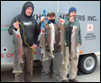 Rich Riley, Teron Sells (fishing from the bank winner), Geoff Phillips